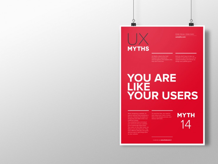 Best christmas gifts for UX Designers: UX myth posters