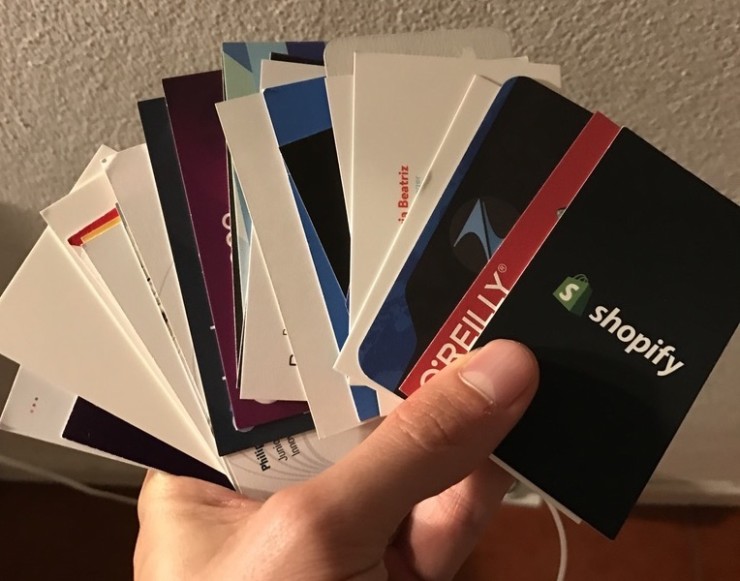 Collected vCards during WebSummit 2016