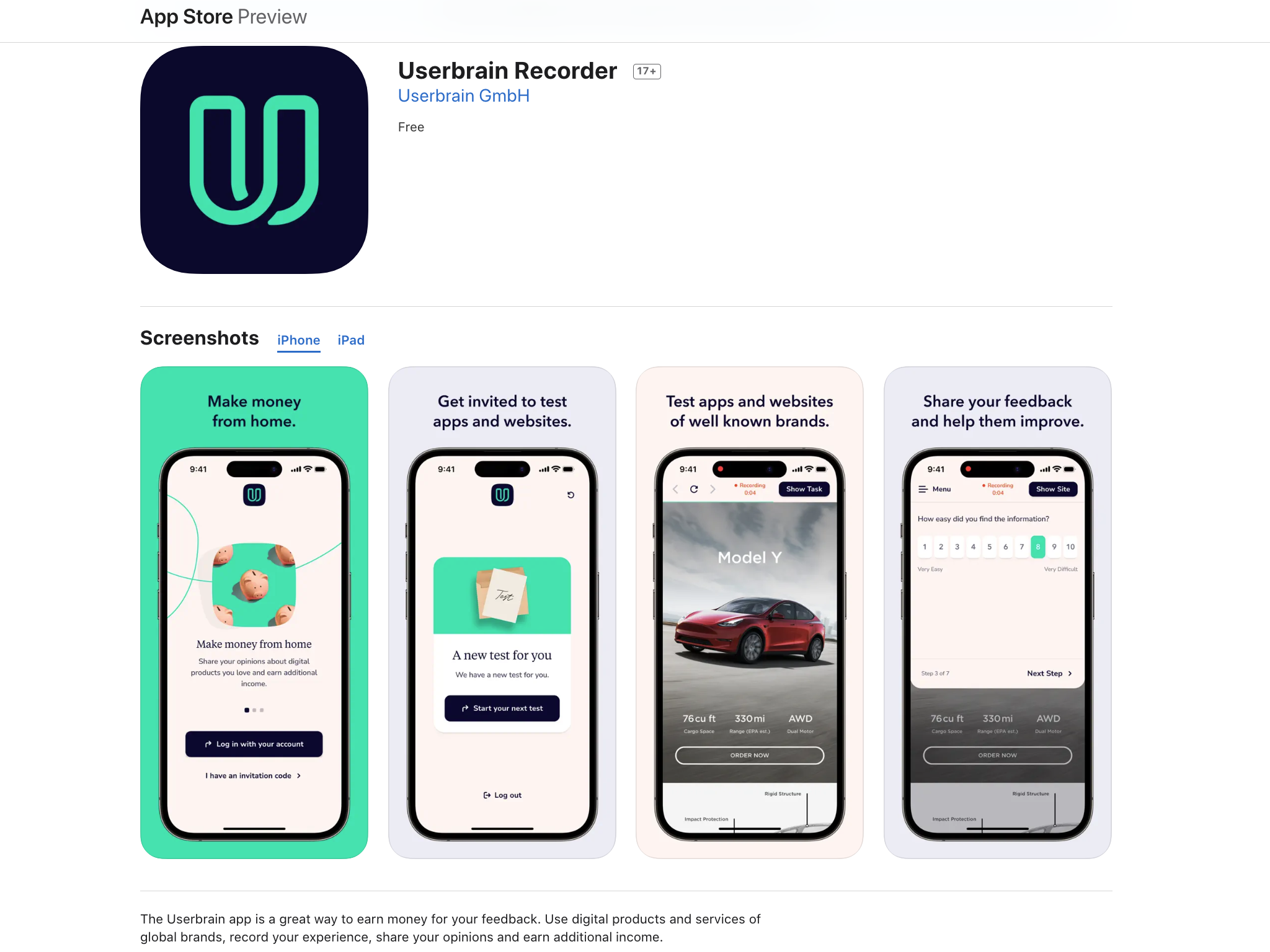 We launched the Userbrain iOS app this year