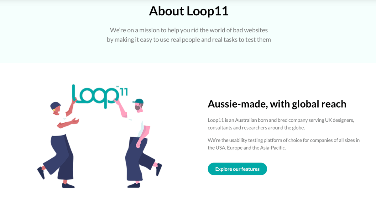 Loop11 homepage